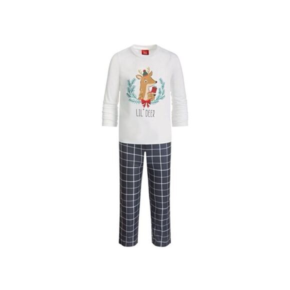 Family Pajamas Mama Deer Mix It Grey Plaid Matching Family Pyjamas Set Size XXL - Picture 2 of 4